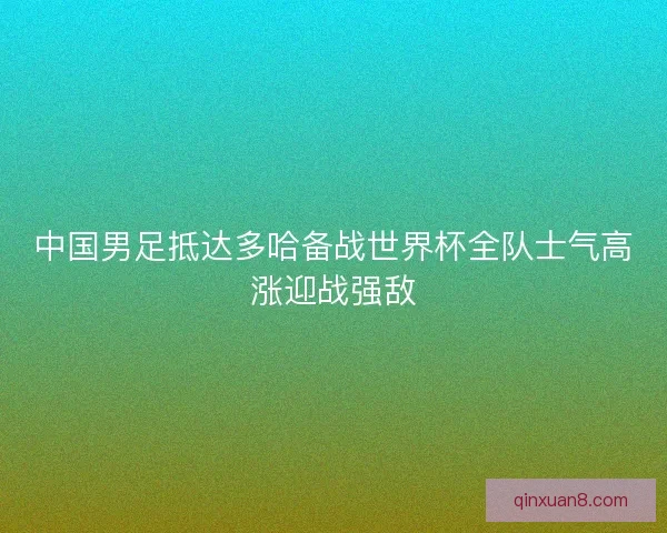 中国男足抵达多哈备战世界杯全队士气高涨迎战强敌