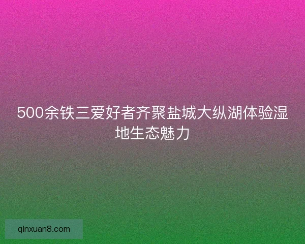 500余铁三爱好者齐聚盐城大纵湖体验湿地生态魅力 500余铁三爱好者齐聚盐城大纵湖体验湿地生态魅力